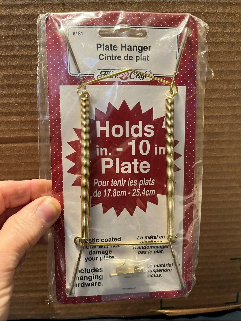 Vintage Fibre Craf Plate Hangers- Holds 7